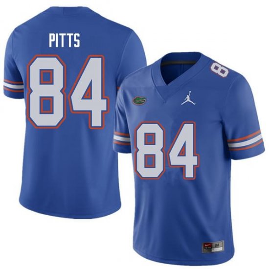 Men's Florida Gators #84 Kyle Pitts NCAA Jordan Brand Royal Authentic Stitched College Football Jersey GTS6762KS